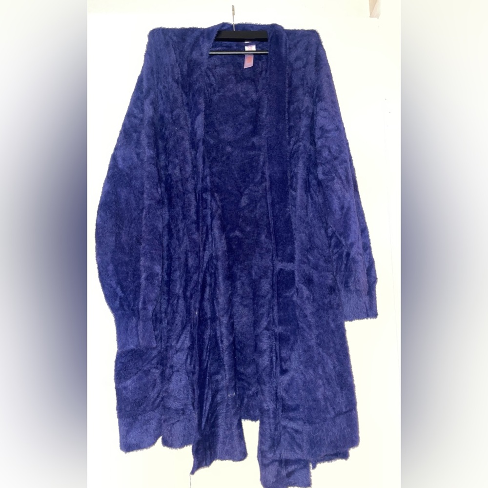 Savage X Fenty Fluff it up robe in blue - 2x/3x EEEUC